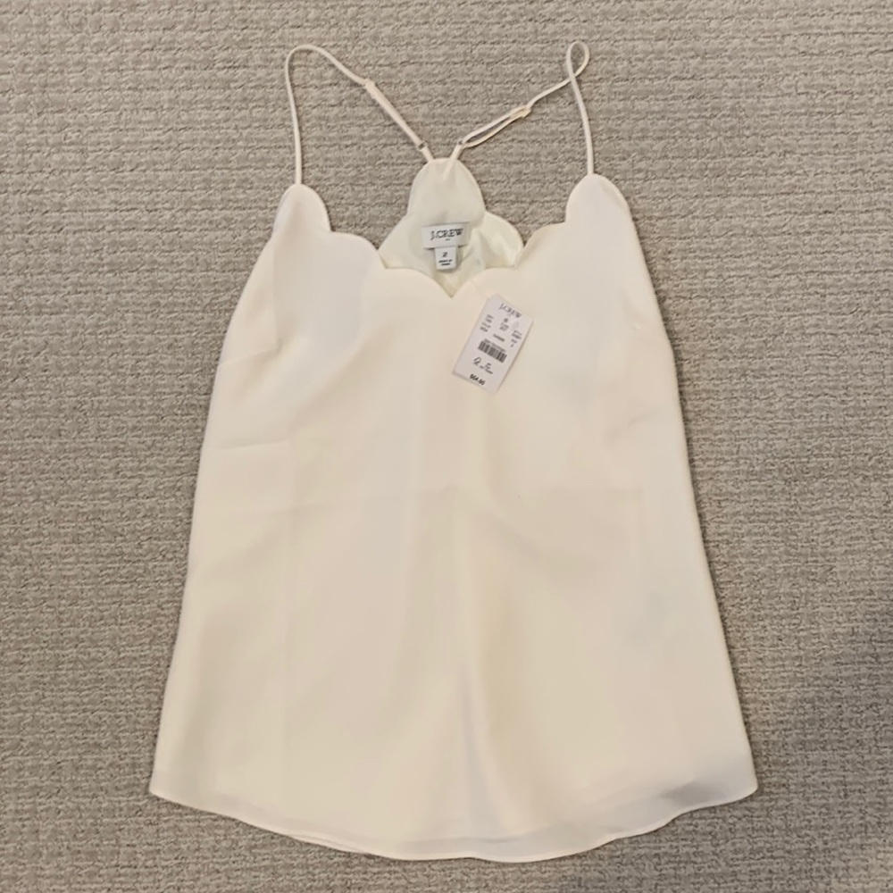 J. Crew scallop tank -2 NWT